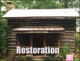 Historic Log Cabin Restoration  Riegelwood, North Carolina